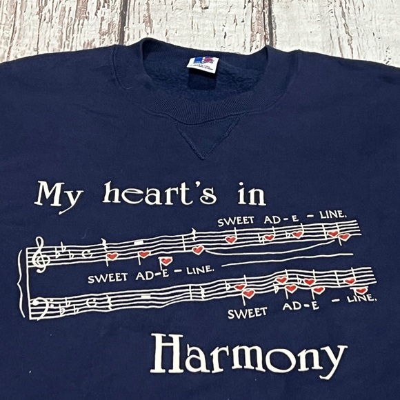 Harmony White River Sound Indianapolis Vintage 1980s Russell Sweatshirt - Picture 6 of 6